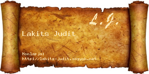 Lakits Judit névjegykártya