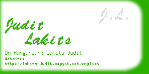 judit lakits business card